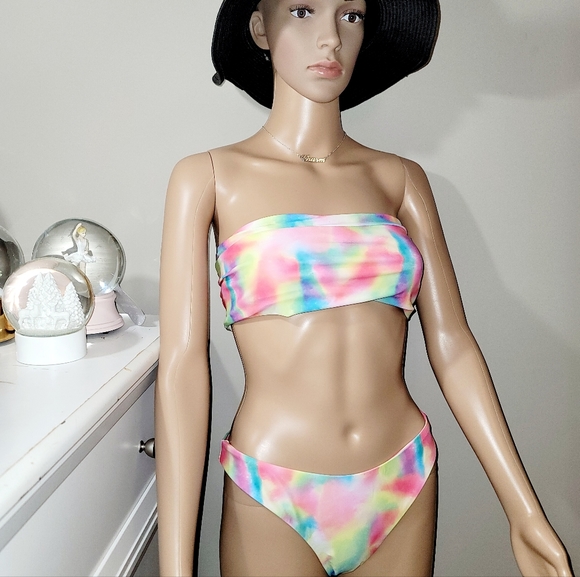 Zaful Tie Dye Bathing Suit - Picture 3 of 4